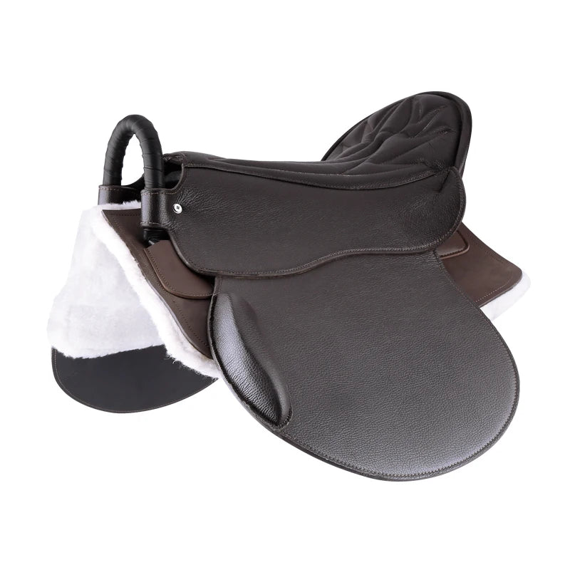 British Style Horse Equestrian Saddle for Horse Riding, Equestrian Equipment, The Seat on which a knight Rides