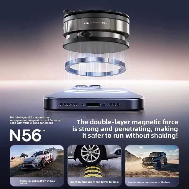 NEW Arrivals T30 Vacuum Magnetic Phone Holder Stand, for Mag Safe Suction Cup Phone Mount Adjustable Swivel Lock, for Your Car/Gym/Mirror