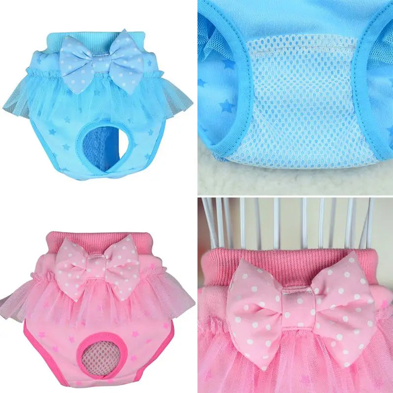 Pet Dogs Washable Breathable Physiological Pants For Female Male Dogs Reusable Diaper Dog Supplies