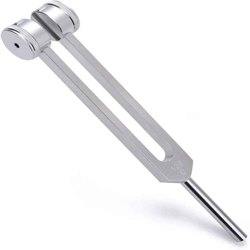 NEW Arrivals 128 Hz Tuning Fork Set Weighted Bio-Acoustic Tuning Fork for Healing Chakra, Sound Therapy, Reliever Stress, Pain Relief Device Health Care Supplies
