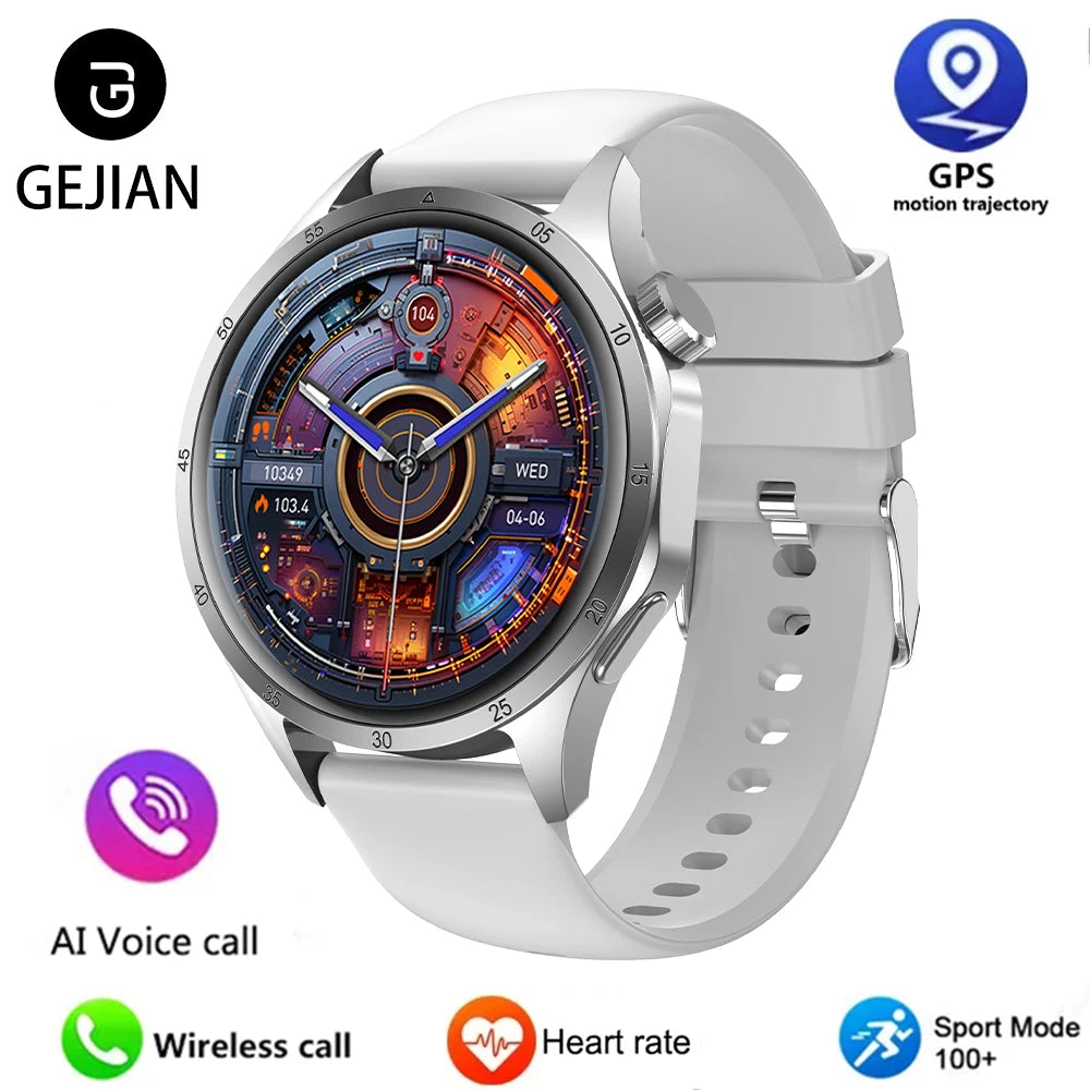 New 8 Colors Men*s Smart Watch 360 * 360 Bluetooth Call Smartwatch AMOLED Screen GPS Multi-Languages Smart Watches NFC Waterproof Smart Watch for Men