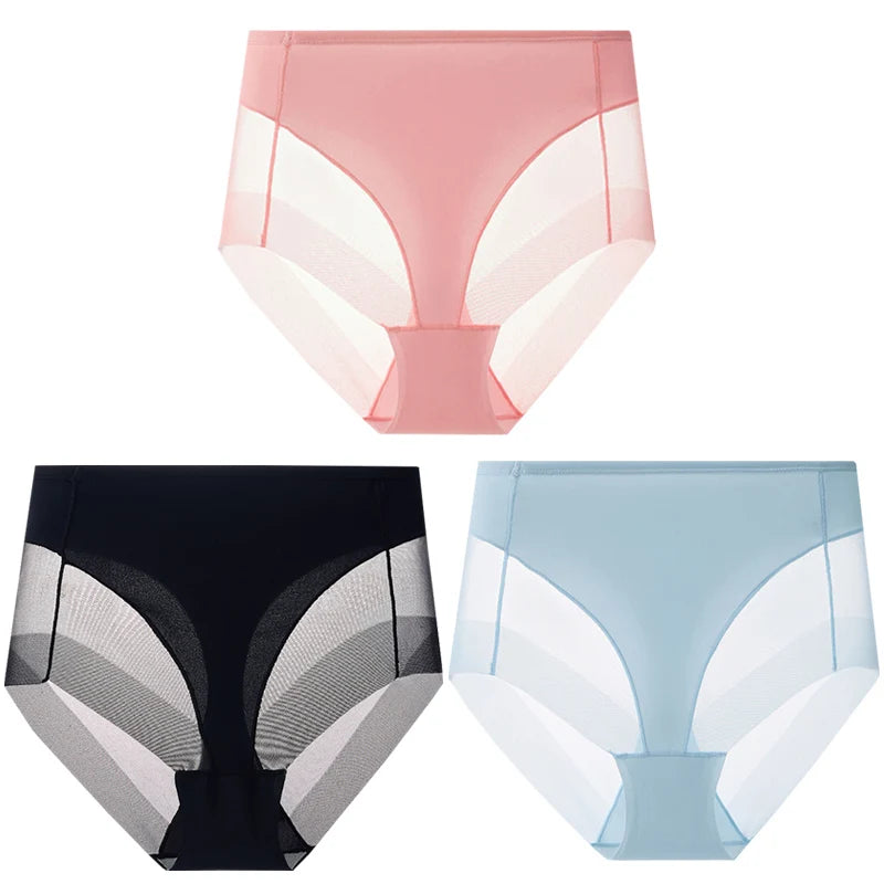NEW Arrivals 3PCS Set M-2XL Women Seamless High Waist Shaping Briefs Breathable Body Shaper Slimming Underwear Butt Lifter Control Panties Shapewear