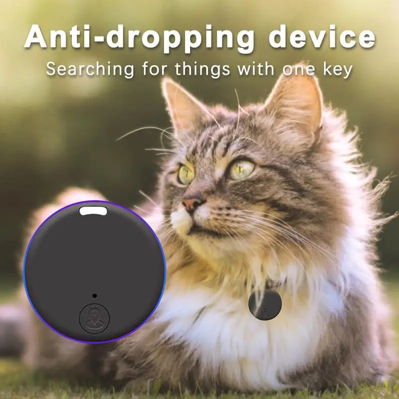 Dogs Cats Pets Mini GPS Locator Anti-Lost Alarm Wallet Keychain Smart Tag Bluetooth-Compatible Tracer Keychain Tracker Key Finder