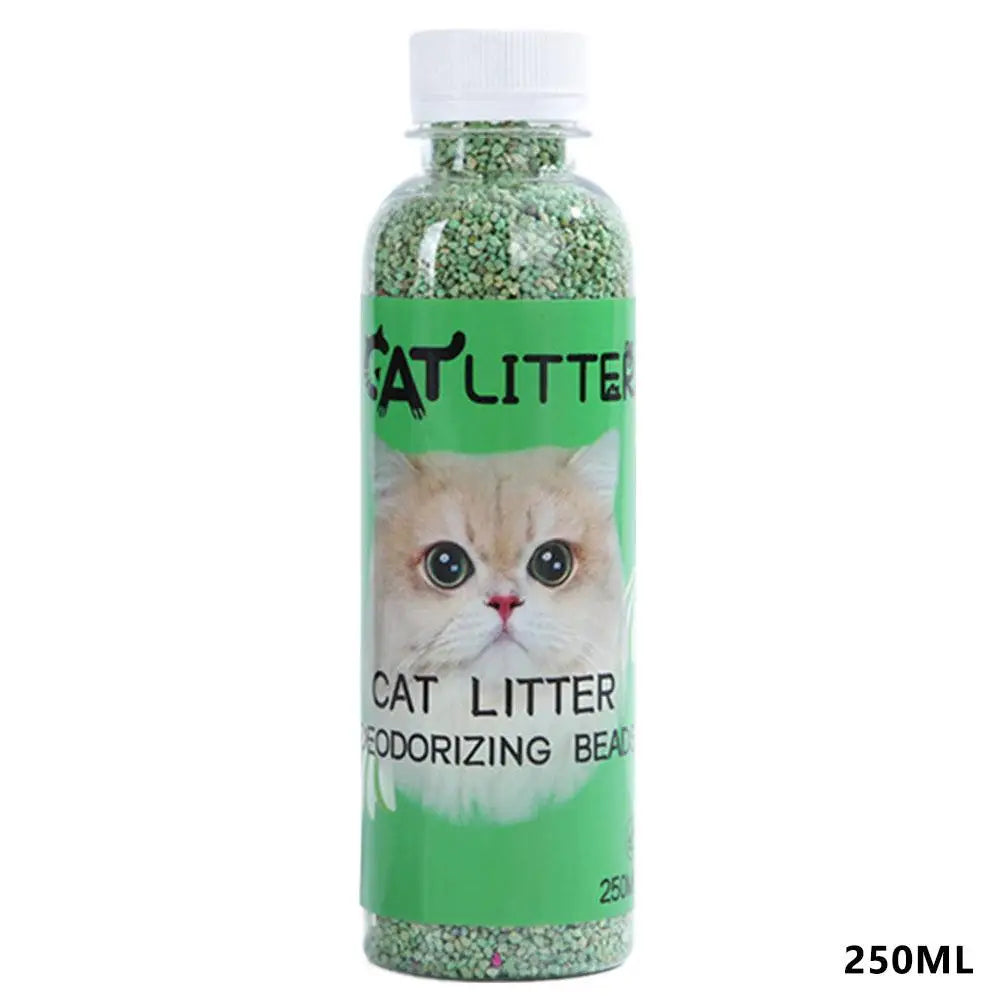 NEW 2PCS Set Cat Litter Deodorant Beads Efficient Deodorization Lasting Freshness Low Dust sanitary Cat Litter Deodorizing Beads Cats Hygiene Accessories Pets Supplies