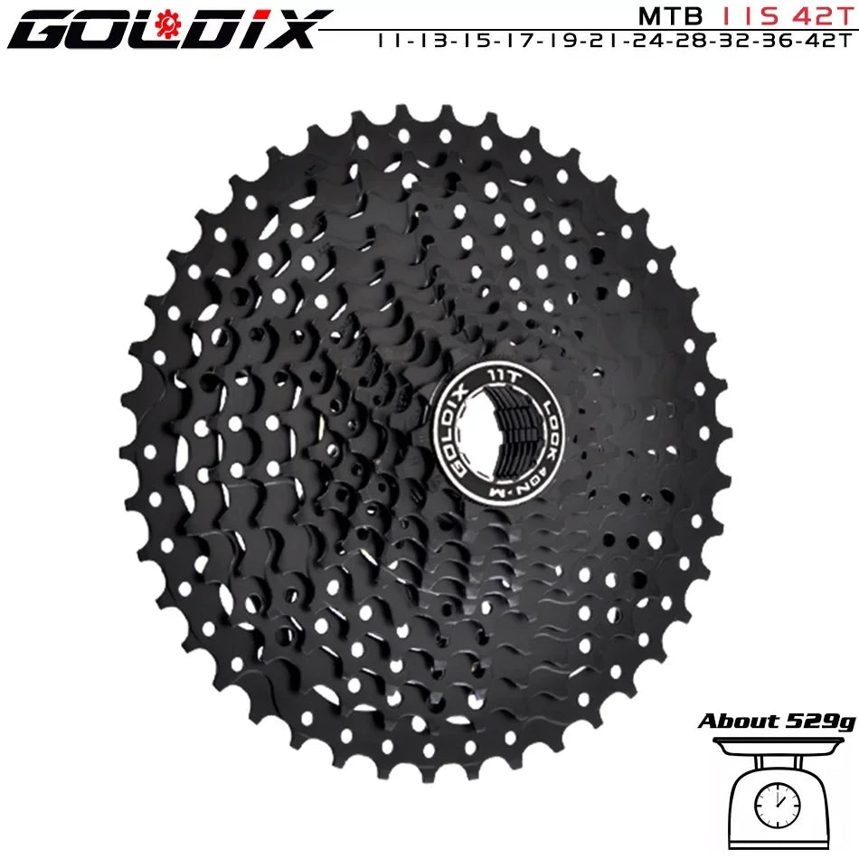 NEW Black MTB Cassette 8/9/10/11/12 Speed 40/42/46/50/50T K7 8/9/10/11/12v Bicycle Freewheel Bicycle Sprocket for Shimano HG Bicycle Accessories Sports Supplies