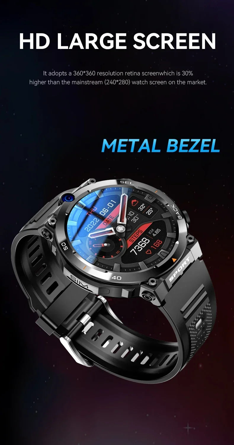 NEW Arrivals H10 Smart Watch 4G 256GB Net Global WI-FI 17 Languages with Multifunctional Sports Round Screen Smartwatch NFC Positioning for Fitness GPS Tracker