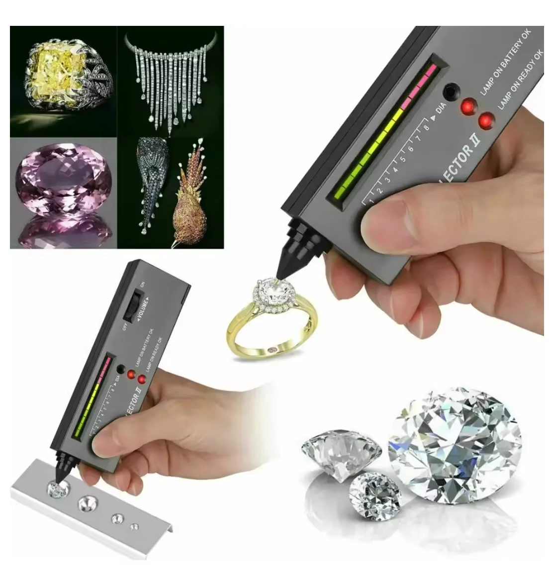 NEW Arrivals Professional Diamond Tester High Accuracy Tester Pen Jewelry Diamond Ring Necklace Bracelet Tester Kit Jewelry Accessories