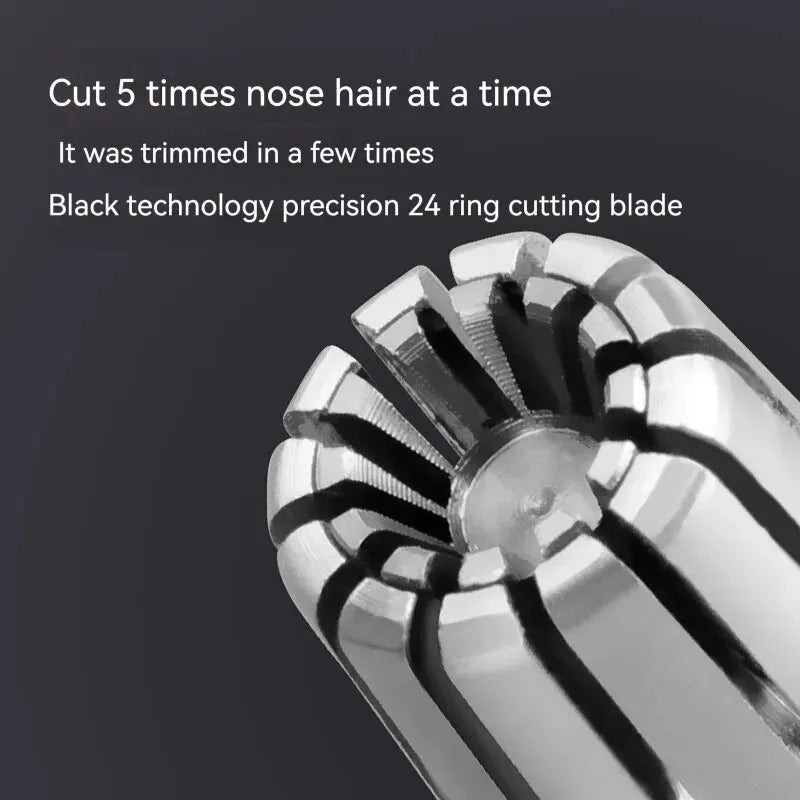Washable Portable Ear Hair Trimmer Cleaning Without Rusting Painless Nose Hair Removal Men'S Portable Electric Shaver Low Noise
