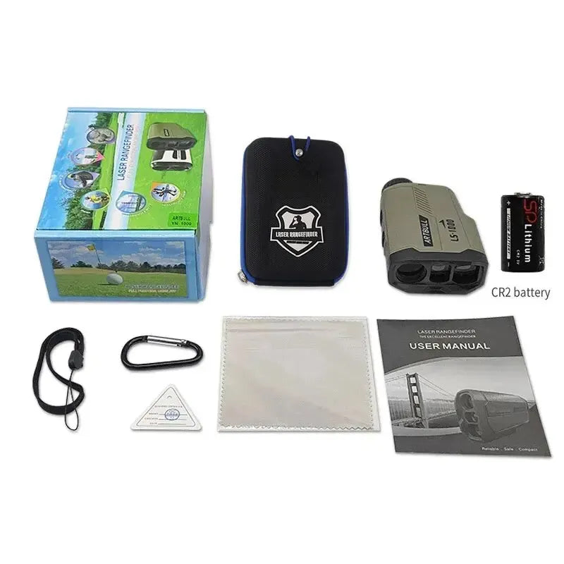 Laser Rangefinder Hunting Outdoor 1000M 650M Golf Range Finder with Flag-Lock Slope Adjusted Distance Meter