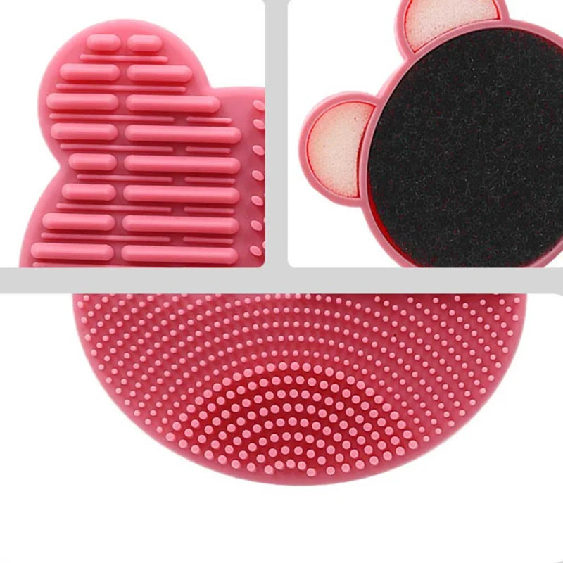 1/3pc Make Up Brush Cleaner Pad Washing Brush Pad Cleaning Mat Cosmetic Brush Cleaner Universal Make Up Tools Scrubber Board Pad