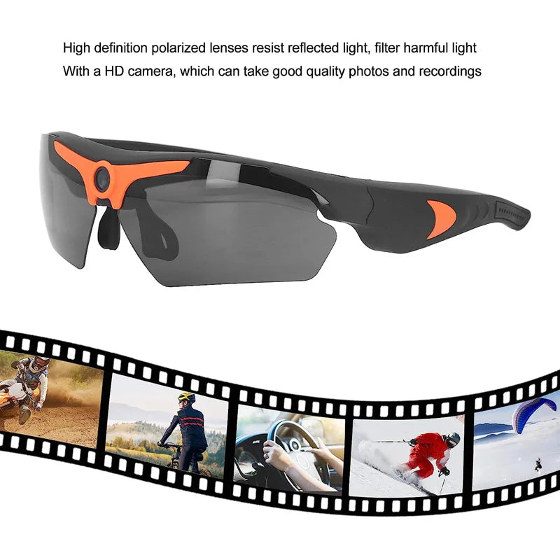 NEW Black Xiaomi Mini 1080P FPV Eyeglasses Video Shooting HD Camera with MIC Wi-Fi Intelligent Headset Glasses Outdoor Sports Video & Sound Recording 20 Languages Cycling Bikes Security Accessories