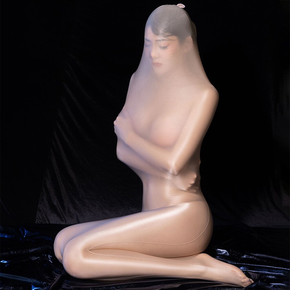 Gay Sexy Lingerie Glossy Bodysuit Shiny Tights Body Suit Porno Costume Transparent High elasticity silky one-piece sleeping bag