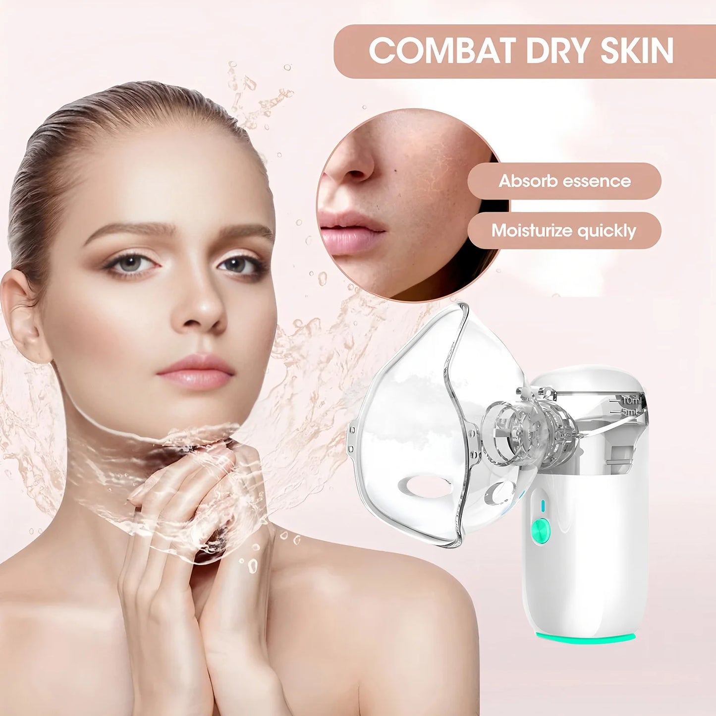 NEW Arrivals Electric Eye Steamer Mist Humidifier: Relieves Eye Fatigue, Moisturizes Dry Eyes, Pain Relief Dark Circles Remove for Ultimate Facial Hydration