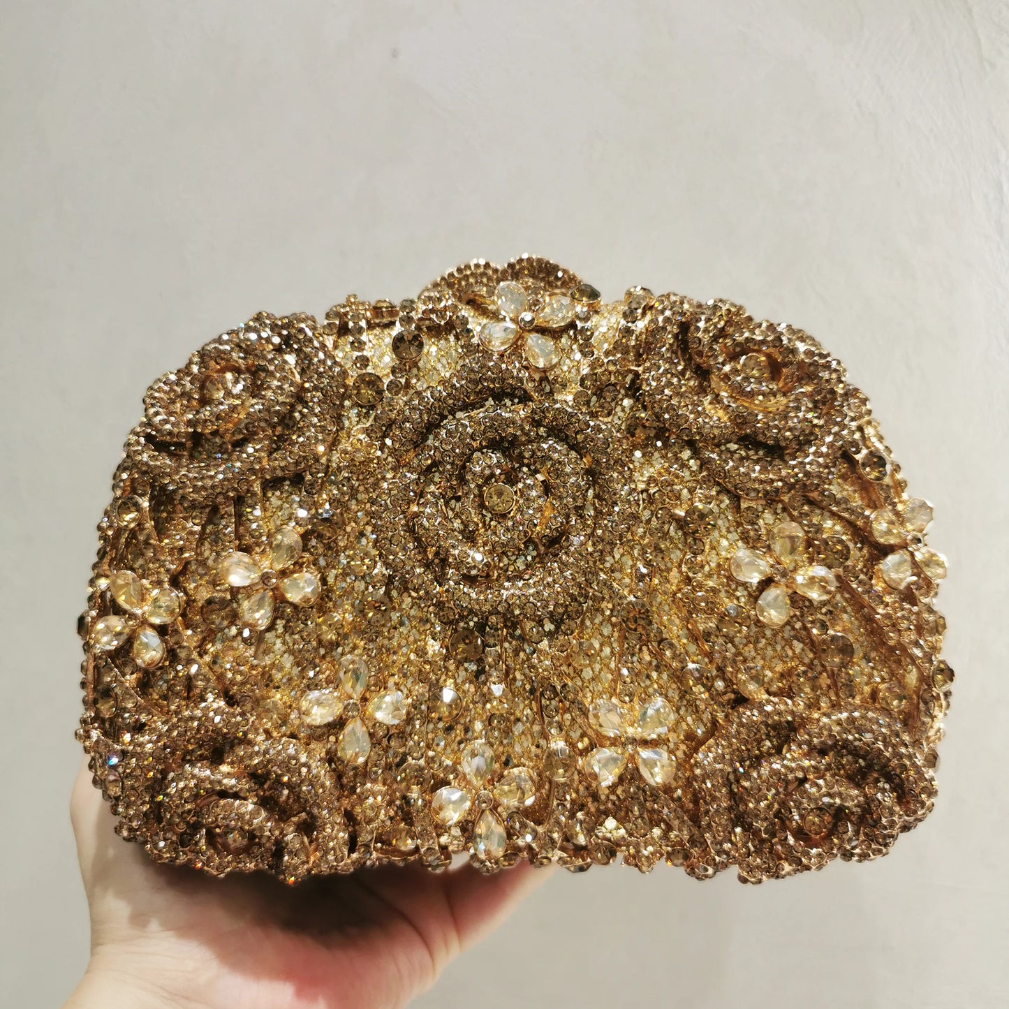 NEW Luxury 16 Styles Women Dark Gold Stones Clutch Bags Lady Evening Bag Bridal Rhinestone Handbags Wedding Dinner Business Dinner Purse Girls Ladies Luxury Fashion Apparel Accessories Clothing Supplies