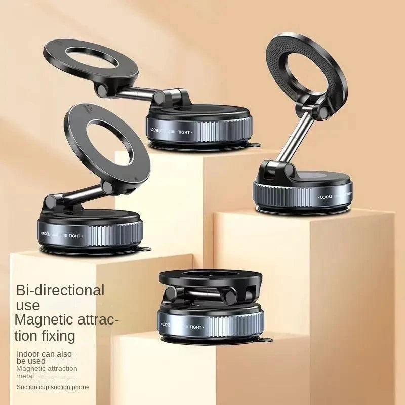 NEW Foldable Vacuum Adsorption Magnetic Car Phone Holder Suction Cup Dedicated Navigation Phone Holder Mobile Cell Phones Tools Cars Accessories