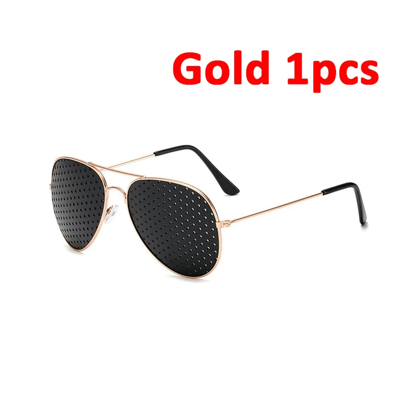 Fashion Relieve Pinhole Glasses Corrective Anti-Fatigue Myopia Glasses Vision Care Eye Protection Glasses Protector Eyesight