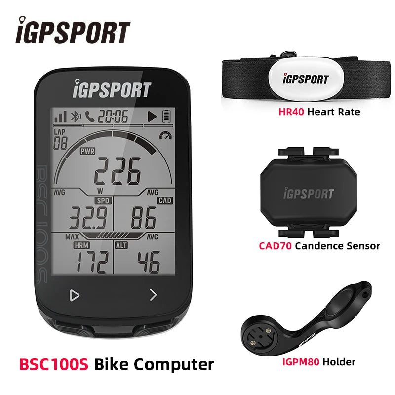 NEW Bicycle Computer Set BSC100S Computer BLE Bluetooth ANT Waterproof Wireless Bike Stopwatch MTB Road Cycling Bike Computer Cycling Accessories Sports Supplies