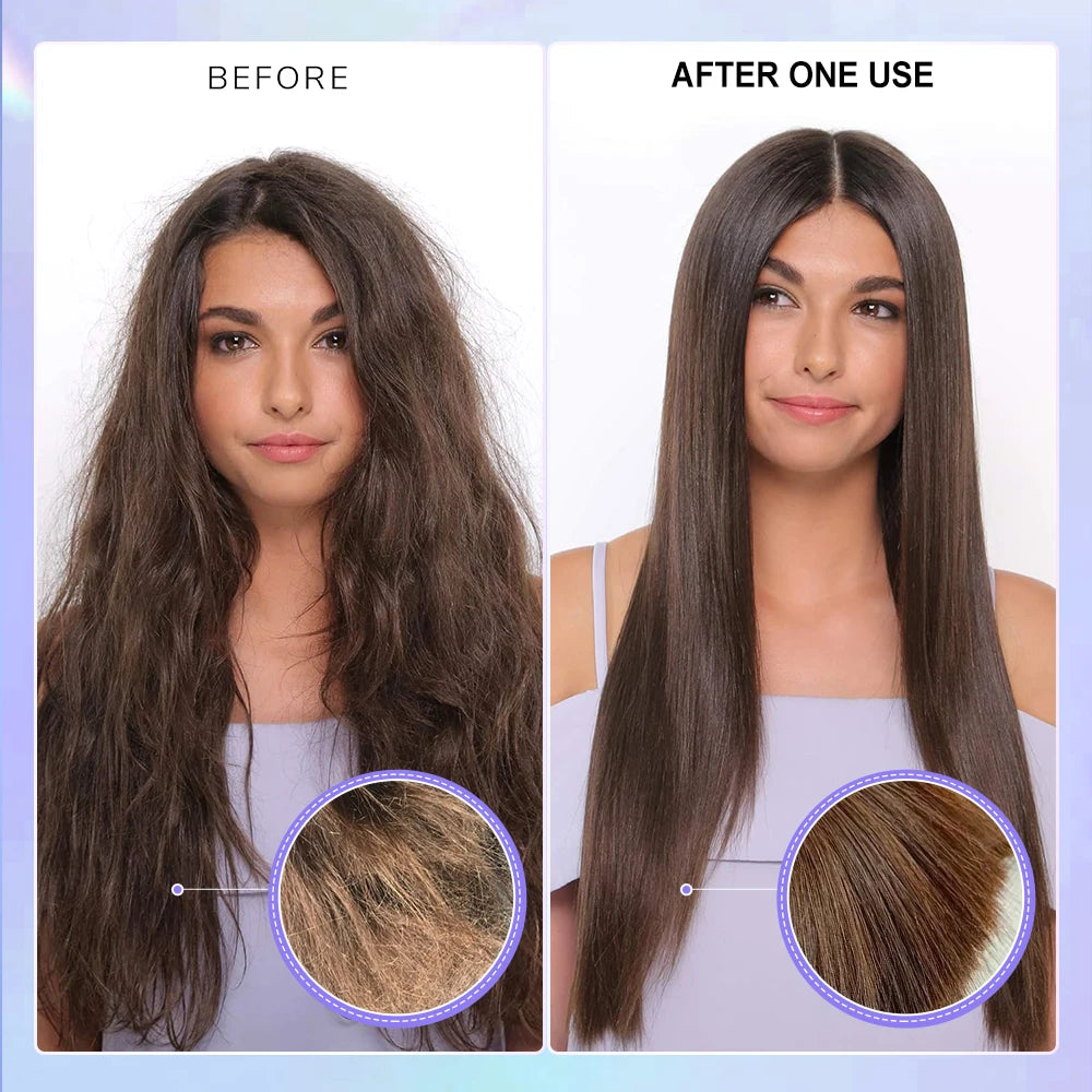 Leave-in Conditioner Spray Coconut Oil Smoothing Frizz After-Shampoo Moisturiz Hair Mask Damage Dry Treatment Hair Care PURC