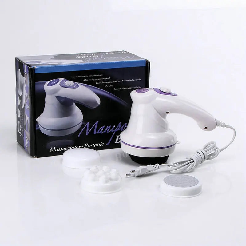 NEW Arrivals 4 in 1 Set Anti Cellulite Massager Electric Body Innovation Slimming Massager Roller Handheld Infrared Arm Leg Hip Belly Fat Remover Body Care Accessories Health Care Supplies