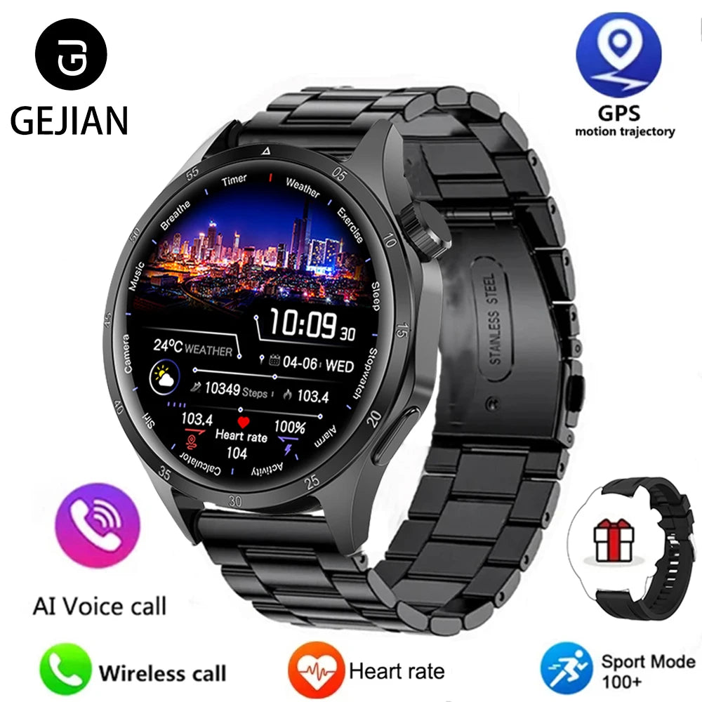 New 8 Colors Men*s Smart Watch 360 * 360 Bluetooth Call Smartwatch AMOLED Screen GPS Multi-Languages Smart Watches NFC Waterproof Smart Watch for Men