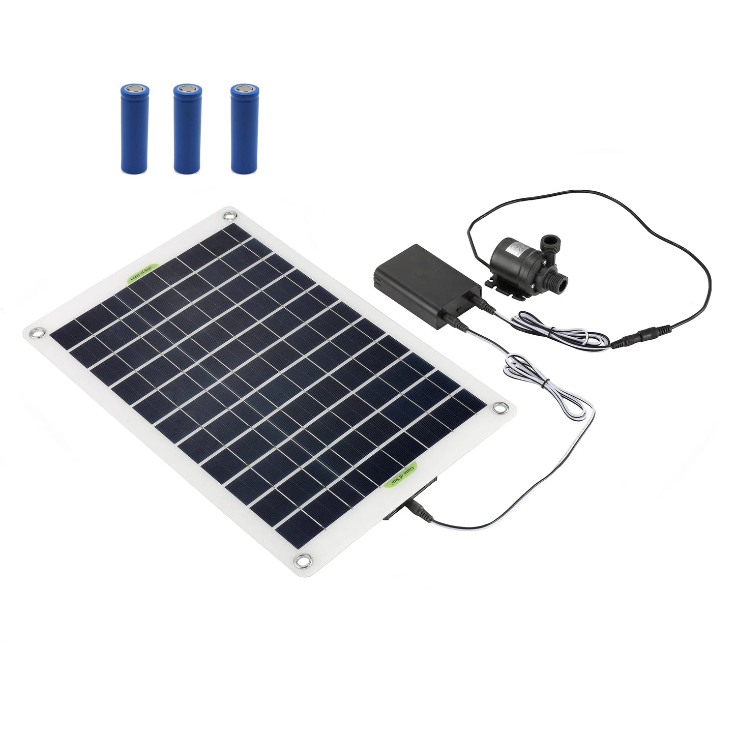 NEW Arrivals 800L/H Solar Water Pump 12V Brushless 50W Solar Panel Power Storage Energy-Saving Aquarium Tank Pump Working Constantly Home Outdoor Indoor Supplies