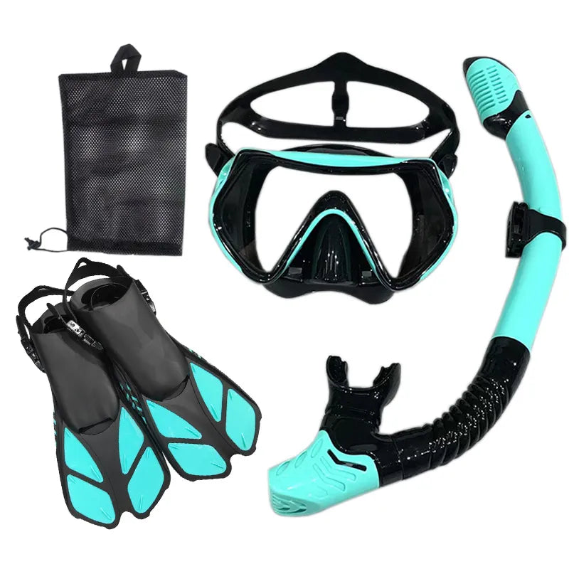 Snorkel Diving Mask and Goggles Diving Swimming Tube Set Adult Unisex