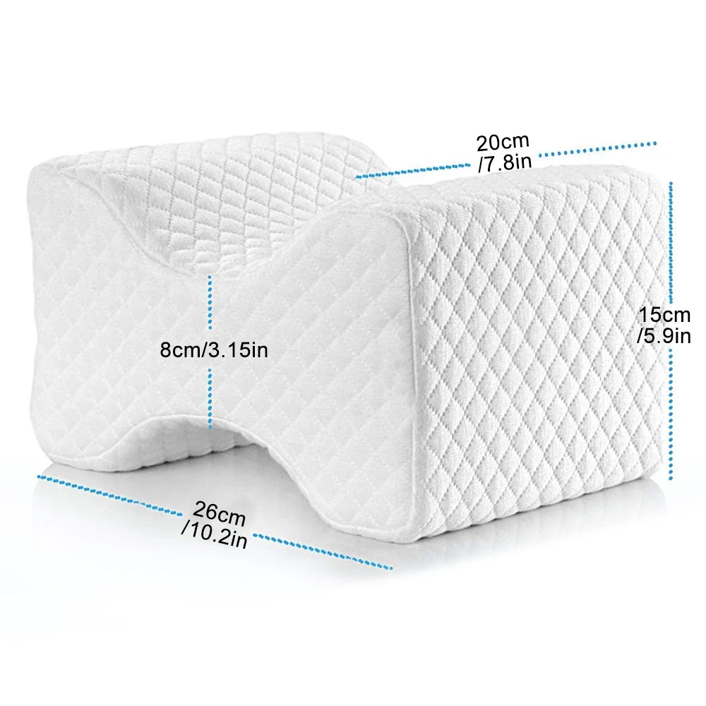 NEW Arrivals Memory Foam Wedge Sleeping Knee Pillow for Side Sleepers Back Pain Sciatica Relief Pregnancy Maternity Pillows Back Leg Cushion Health Care Accessories