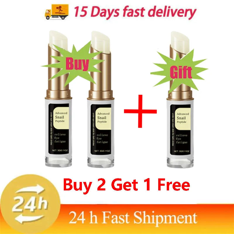 NEW 5PCS Set Snail Eye Cream Stick Collagen Fade Fine Lines Wrinkle Lightening Dark Circles Firming Eye Bags Puffiness Moisturizing Eye Cream Women Beauty Salon Supplies