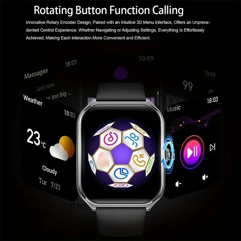 NEW Ultra Thin Smart Watch Women Men 1.96" AMOLED 360*360 HD Pixel Display Always Show Time Call Reminder Smartwatch Ladies For Huawei