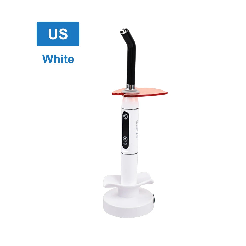 NEW Arrivals LED Light Curing Light Lamp (US Plug) Machine 2000MW Resin Cure Dental Equipment 5S/3mm Curing 2200mAh Battery 10W Wireless Cordless Instrument Teeth Pain Relief Treatment Health Care Supplies