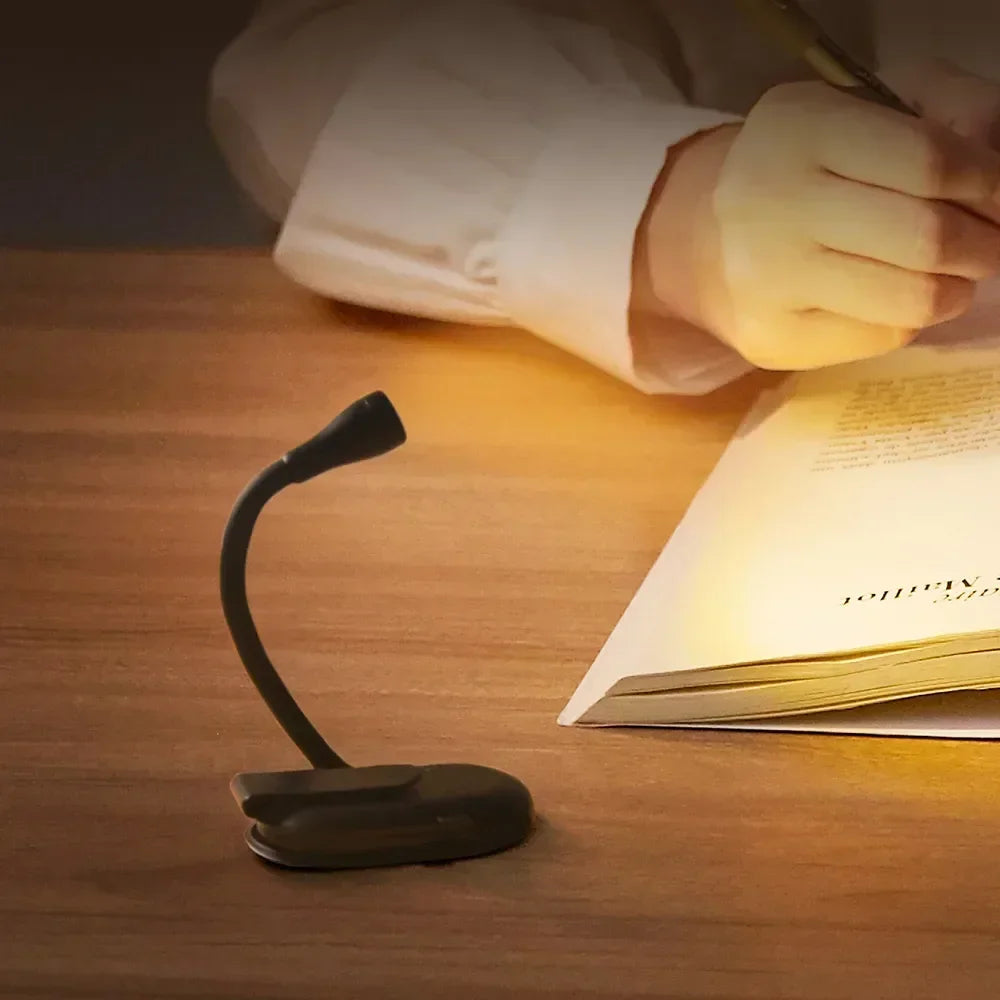 NEW Arrivals 5~10PCS Set Mini Book Light Laptop Keyboard Portable Clip Night Light USB Charging LED Dimmable Bedroom Eye Protect Camping Clip 360° Flip Book Lamp