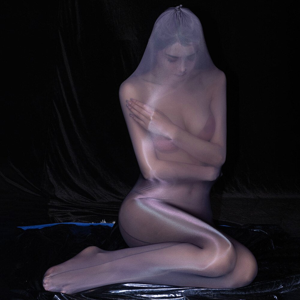 Gay Sexy Lingerie Glossy Bodysuit Shiny Tights Body Suit Porno Costume Transparent High elasticity silky one-piece sleeping bag