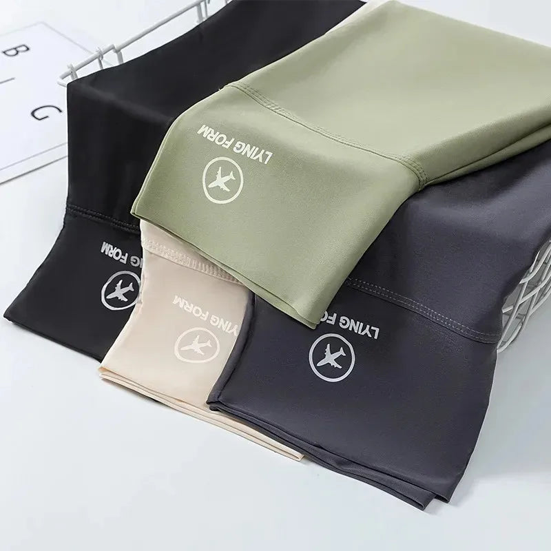 NEW Arrivals 4PCS Set 5 Colors Women's Summer Shark Bottom Pants Riding Running Sports Shorts Elastic Yoga Pants High Waisted Hip Lifting Women Sports Apparel Sets