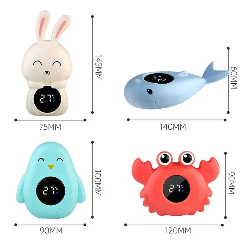 NEW Baby Bath Electronic Temperature Meter Floating Digital Water Baby Bath Temperature Meter LED Display Temperature Tester Safety Cartoon Babies Personal Care Supplies