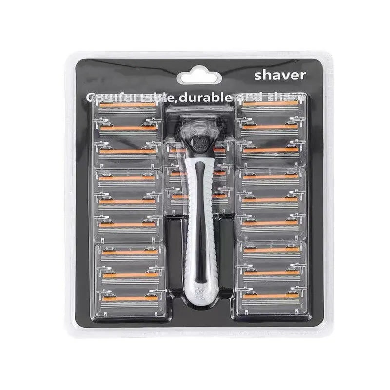 NEW Arrivals Shaver Brand New Design Men Razor Shaving Three Layer Shaver Reusable Razor Imported Blade Multi Tool Head Change Set