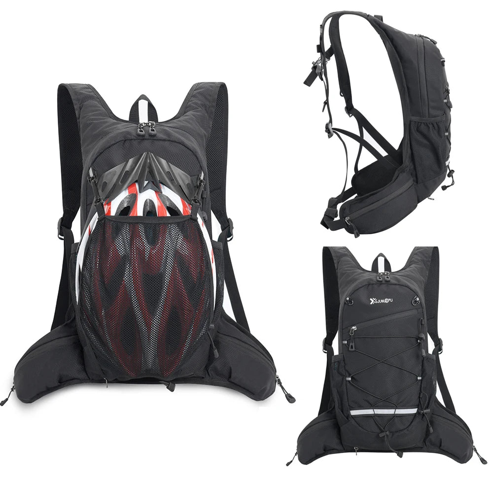 NEW Arrivals 3PCS Set Women Men Outdoor Travel Trail Running Hiking Climbing Camping Cycling Ultralight Backpack Hydration Jogging Vest Breathable Marathon Bicycle Bag Water Bottle 500ML