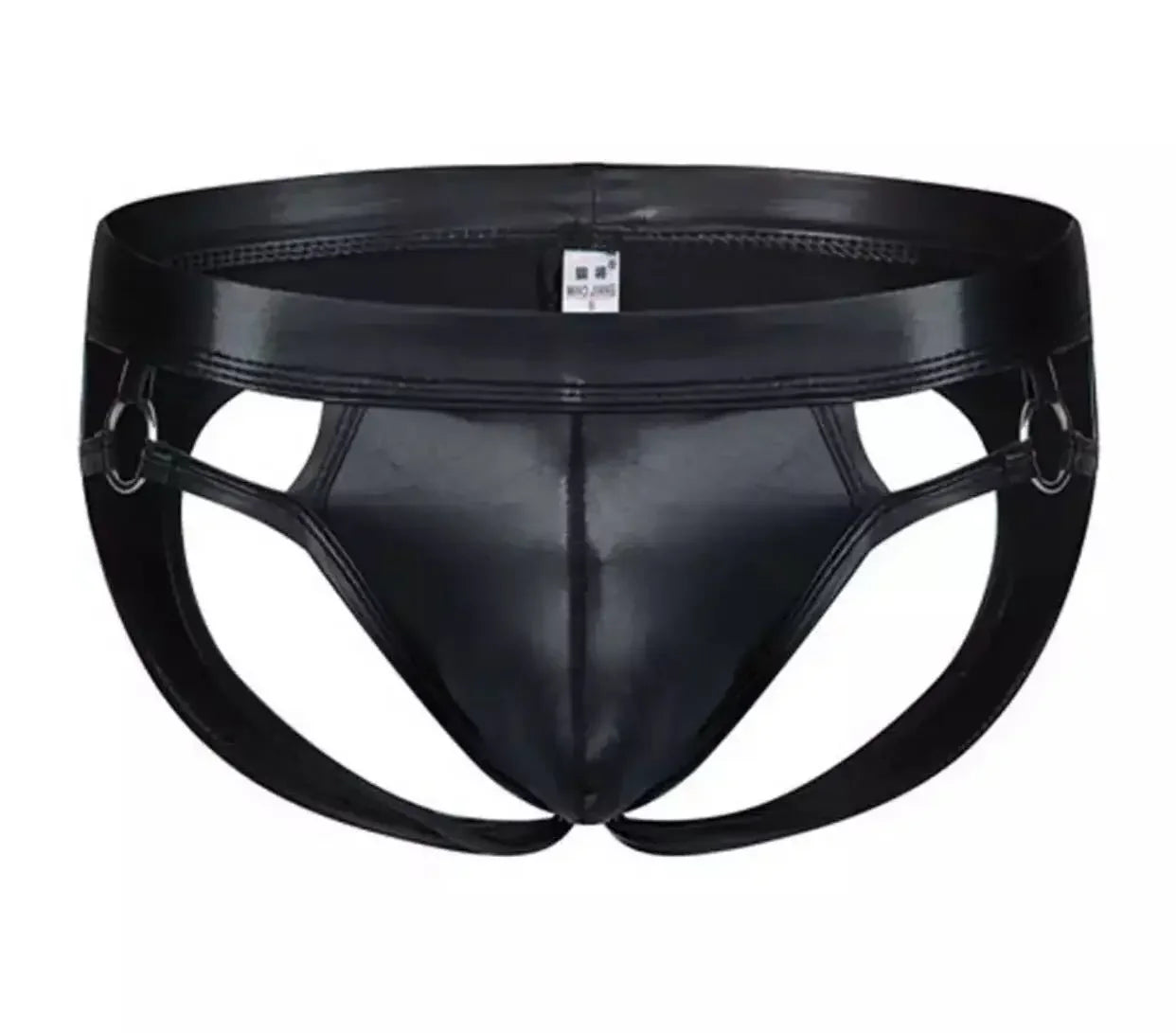 Men‘s Erotic Lingerie Sexy PU Thong Panties Sexy Transparent Underwear Men Briefs Lingere Mini Panty Underwear