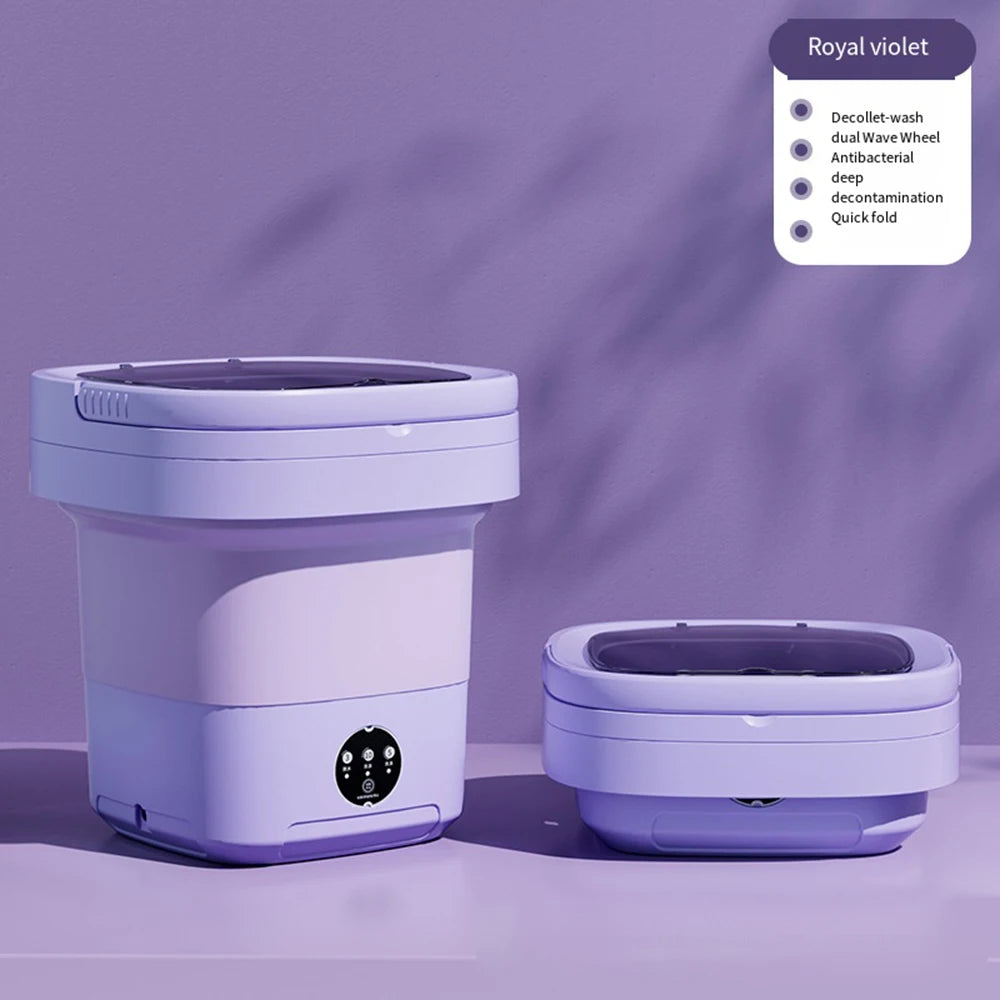 NEW Arrivals 6L 11L 4 Colors Folding Portable Washing Machine with Spin Dryer for Clothes Outdoor Travel Camping Home Ultrasonic Underwear Socks Mini Washer 110V 220V