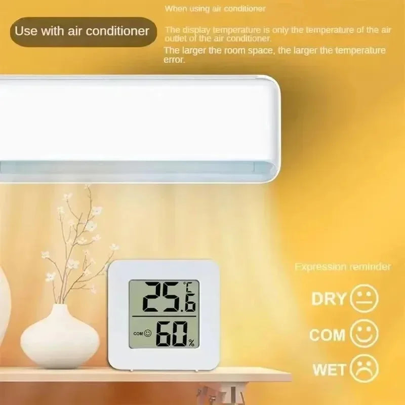 NEW Arrivals 4/6PCS Set Mini Digital Thermometer Hygrometer Indoor Temperature Electronic Monitor Hygrometer Outdoor Room Baby Living Room Home Smart Devices