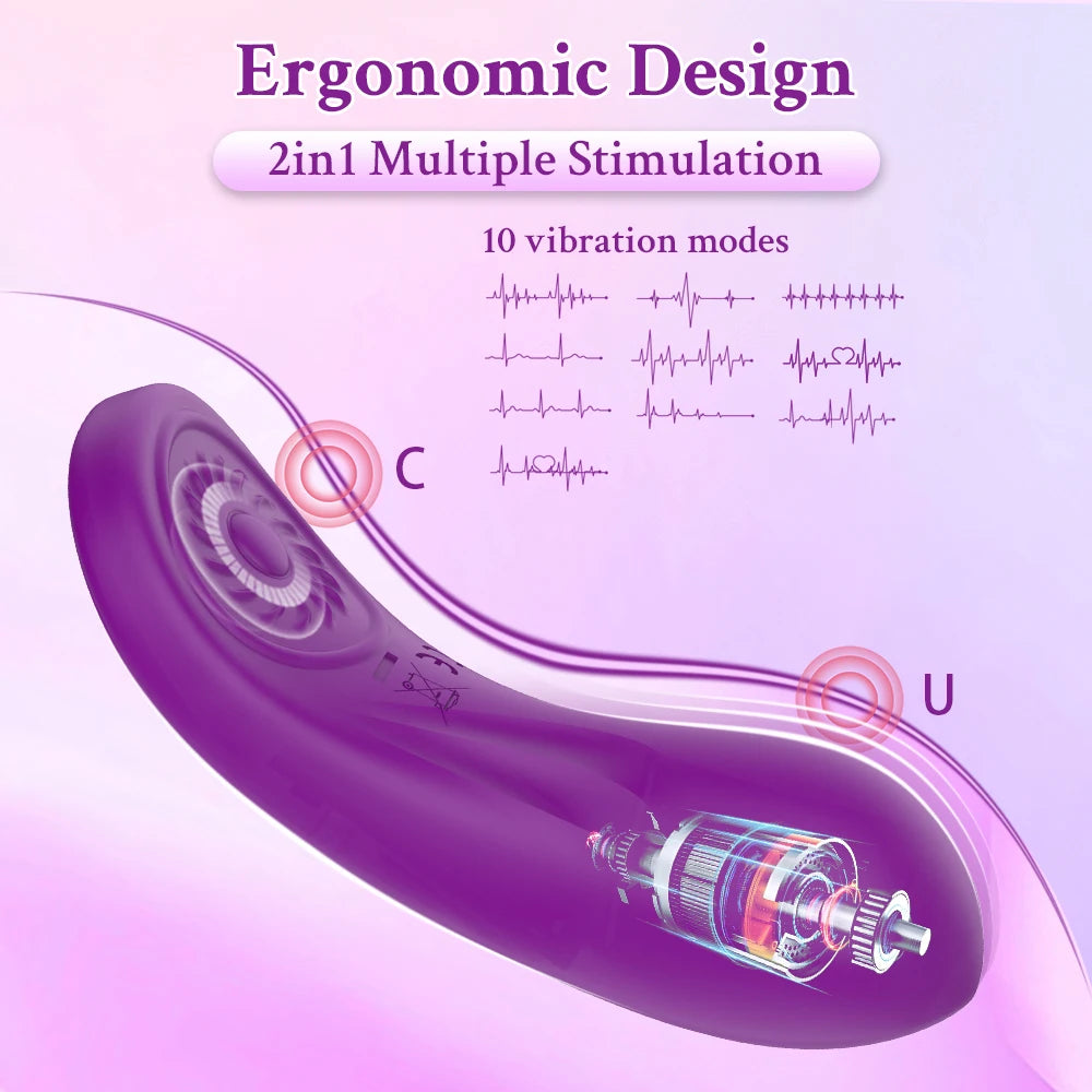 Sexy Panties Vibrator Female Clitoris Stimulator Mini Wearable Panty Wireless Remote Control Vibrating Massager Adult Sex Toy