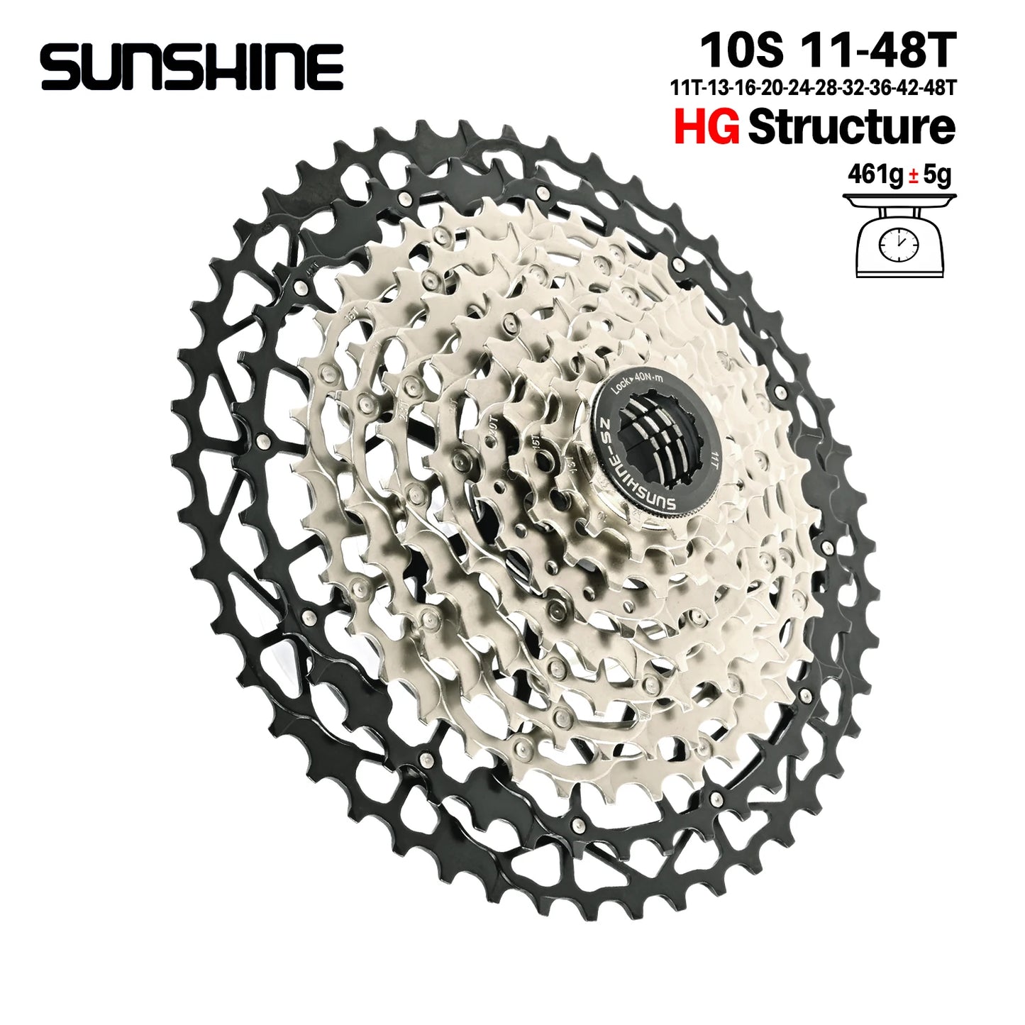 Ultralight Bicycle Cassette Freewheel Carbon Steel Material 9/10/11/12/13 Speed HG Structure Sprocket for Mountain Bike Bicycle Accessories Sports Supplies