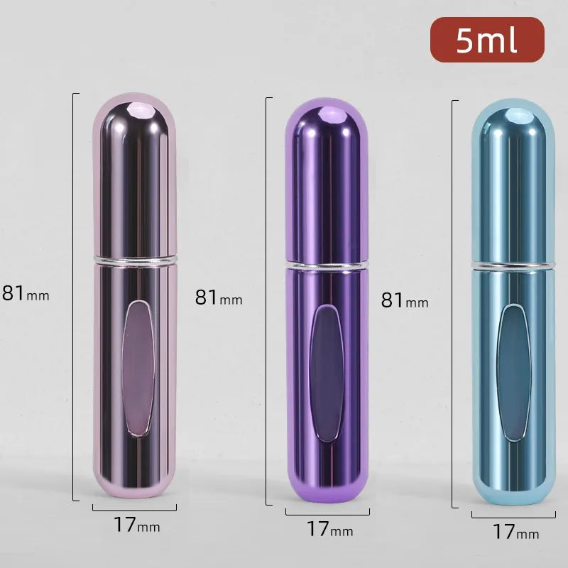 5/8ml Portable Mini Refillable Perfume Atomizer Aluminum Parfume Spray Bottle Empty Cosmetic Containers for Travel Tool