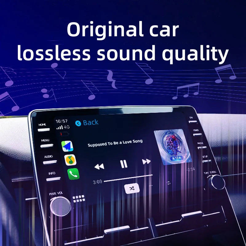 TIMEKNOW Carplay Wireless Adapter for Toyota Mazda Nissan Camry Suzuki Subaru Citroen Audi Mercedes Kia Ford Opel Spotify BT