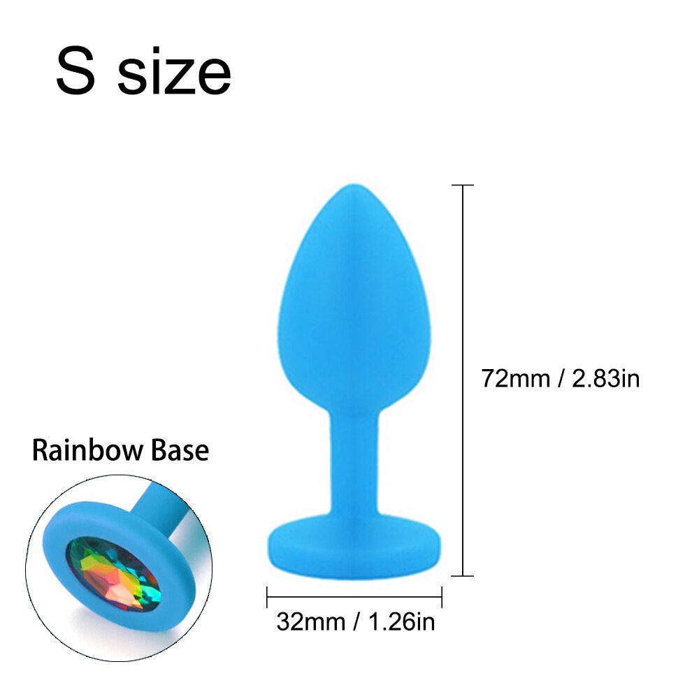 3 Sizes Sex Shop Adult Silicone Jewelry Anal Trainer Sex Prostate Back Yard Toy Anal Butt Plug for Women Man Couple Gay Unisex