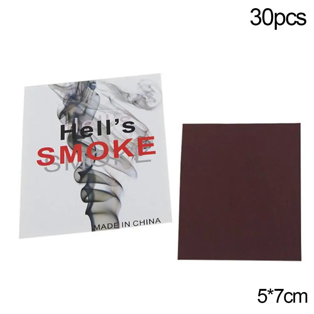NEW Arrivals 30PCS Set Chemical Magic Paper Cool Close Up Magic Trick Fingers Smoke Hells Smoke Stage Stuffs Fantasy Prop Make Fun Magic Tricks Adults Illusion Toys