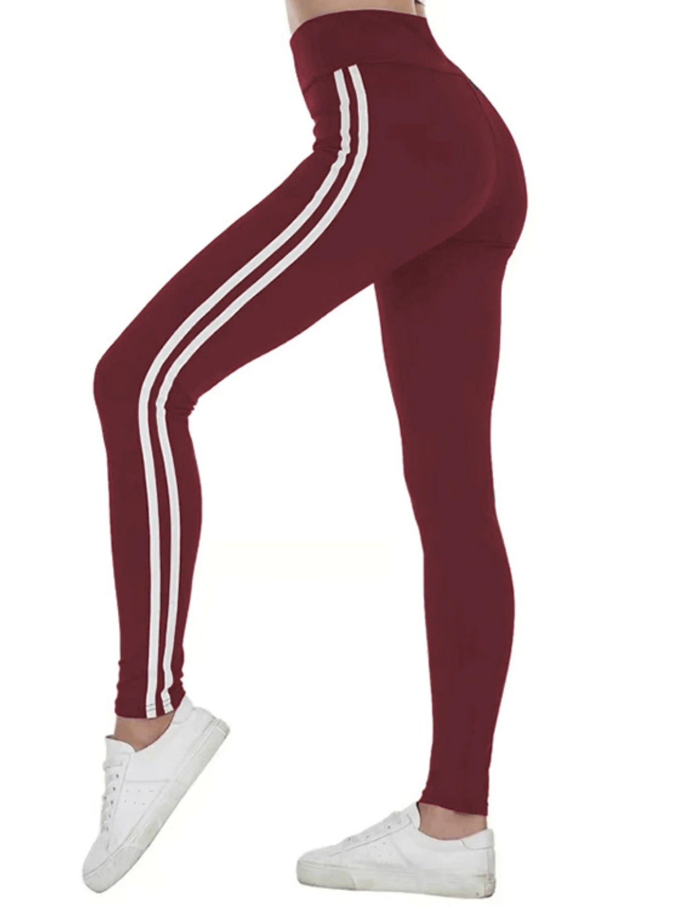 High Waist Yoga Leggings, Butt Lifting Leggings, Tummy Control Fitness Sports Pants, Women's Activewear