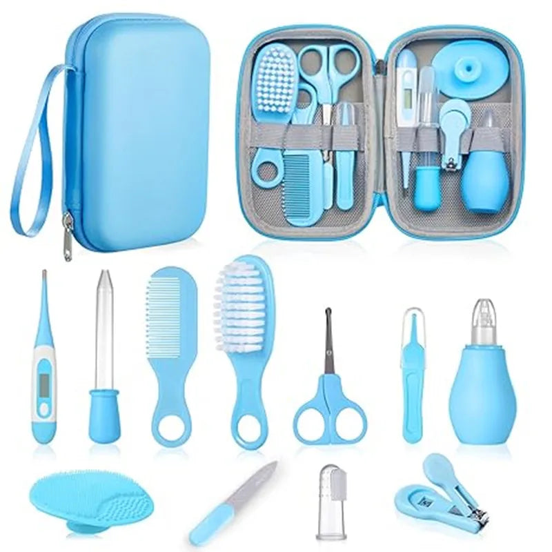 NEW 13PCS Set 0-6Yrs Newborn Daily Nail Care kit Nail Clipper Tool Health kit Thermometer Comb Care kit Babies Personal Care Supplies