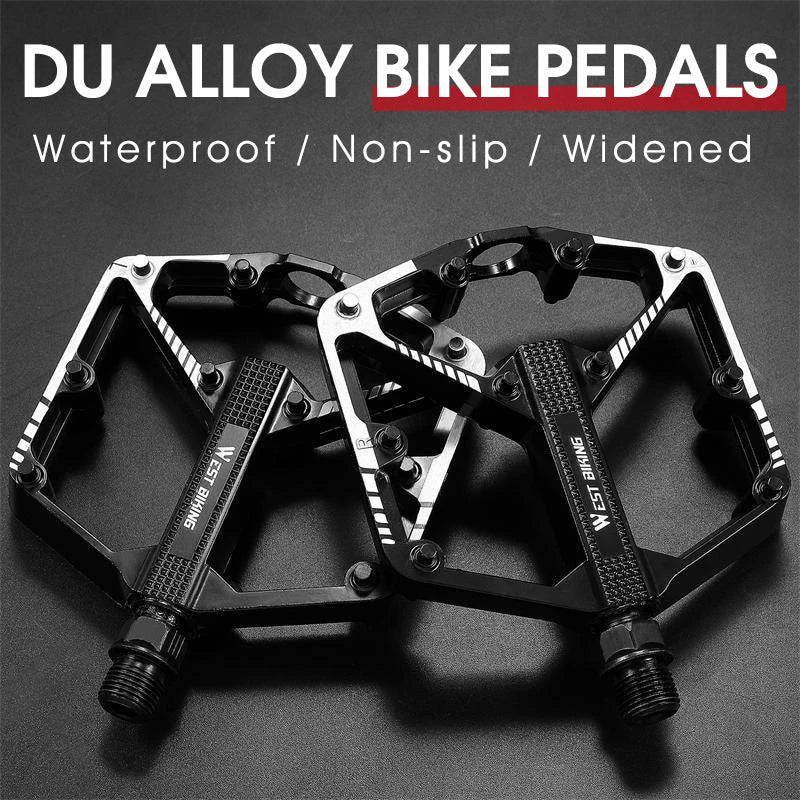 NEW Bicycle Professional Pedals Sealed DU Bushing Pedals Mountain Road Bike Nonslip Pedal Aluminum Alloy MTB Pedal Bicycle Parts Accessories Sports Supplies