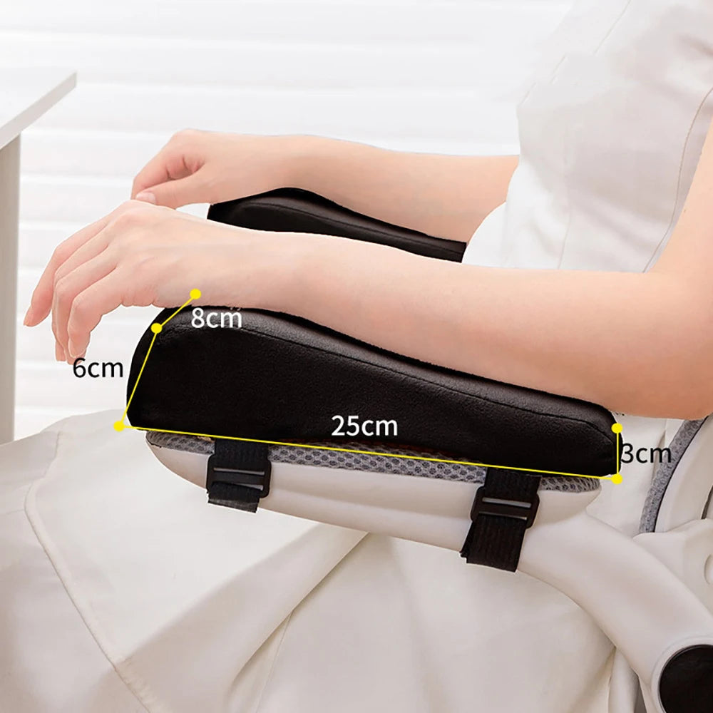 NEW Arrivals 1 Pair Memory Foam Armrest Chair Cushion Chair Armrest Pads Chair Support Elbow Pillow Arm Rest for Office Elbow Relief Home Office Computer Gaming Elbow Arm Rest