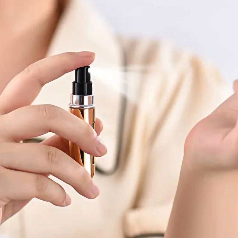 10PCS Perfume Bottle 5Ml Refillable Bottle with Spray Pump Empty Cosmetic Containers Travel Atomizer Bottle